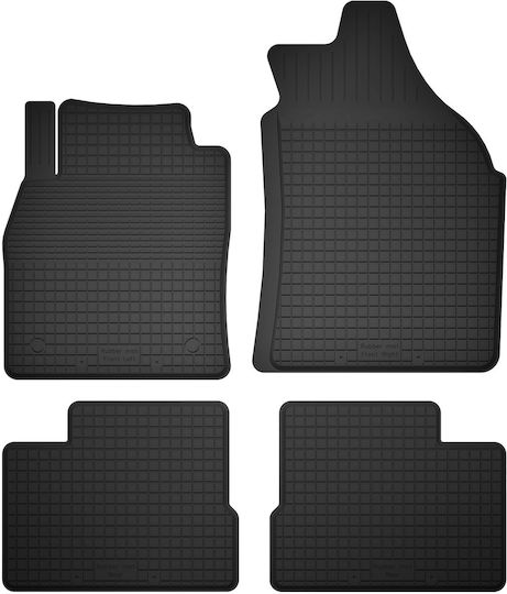 Car Rubber Mats Set 4 Pcs Universal Nissan Micra K13 Hatchback 2010-2016