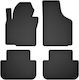 Car Rubber Mats Set 4 Pcs Universal Volkswagen Touran I Fl Minivan 2010-2015