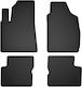 Car Rubber Mats Set 4 Pcs Universal Fiat 500 Fl Hatchback 2013-2019