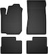Car Rubber Mats Set 4 Pcs Universal Lancia Delta Iii Hatchback 2008-2014