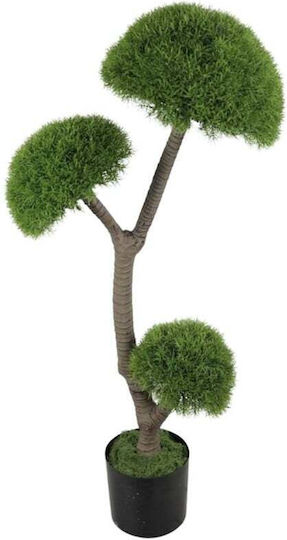 Τεχνητό Διακοσμητικό Φυτό Bonsai Πράσινες Φούντες 105cm Γλάστρα – Ιδανικό Σπίτι & Γραφείο Μοντέρνα Διακόσμηση Χώρου Γάμους & Events
