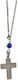 Car Charm Steel Silver Cross Chain 17cm Gt-305100788-000