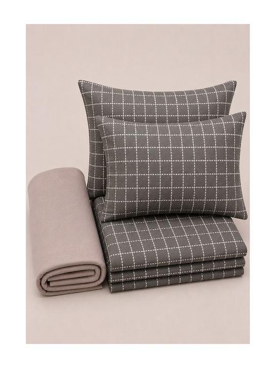 Comfort Bed Sheet Set With 1 Pillowcase King Si...