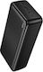 Borofone BJ78B Power Bank 30000mAh με 2 Θύρες USB-A και 2 Θύρες USB-C Μαύρο
