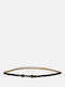 Wide Leather Women's Belt Black