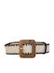Elastische Damen Gürtel Beige
