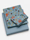 Comfort Set Baby Crib Cotton Turquoise Sheets 160x120cm 3 Pieces