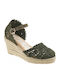 Summer Women's Platform Espadrilles Style Green