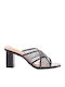 Mules With High Heel In Black Colour