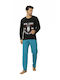 Ars Ars Herrenpyjamas Winter Schwarz 2278MAU
