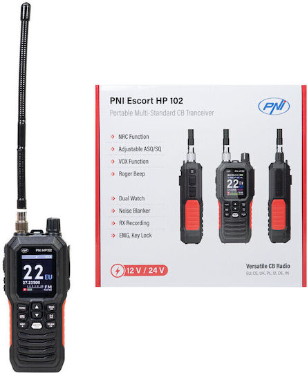 PNI Escort HP 102 CB За Кола 4W С Цветен Дисплей