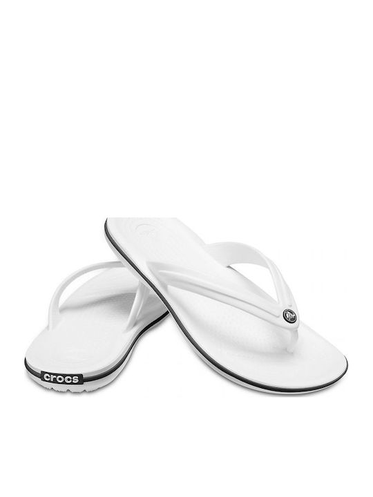 Crocs Crocband Ανδρικά Flip Flops Λευκά