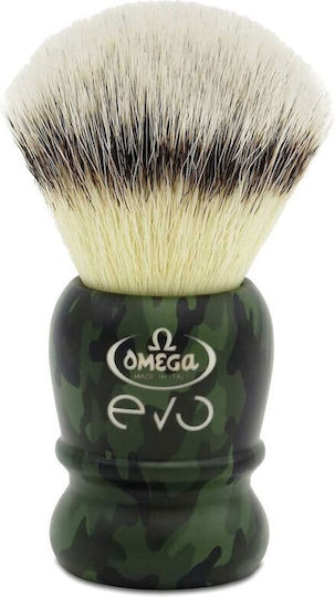 Omega Evo 2.0 Shaving Brush with Synthetic Bristle