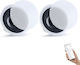 Vevor In Wall Installation Speakers 50W with Bluetooth Pair White