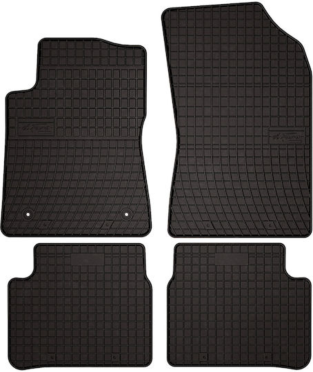 Gummi Auto Fußmatten Citroen C3 III Hatchback 2017 Schwarz Passgenau