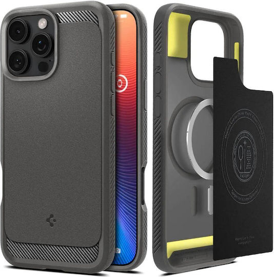 Spigen Rugged Armor Magsafe Калъф iPhone 16 Pro Сив