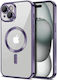 Transparent Magsafe Gloss Purple Case iPhone 12