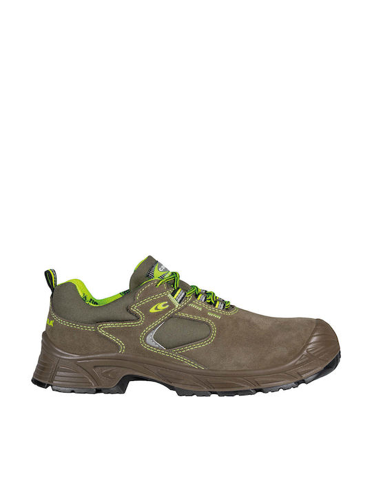 Cofra Brown Safety Shoe S1 with FO, SR Certification