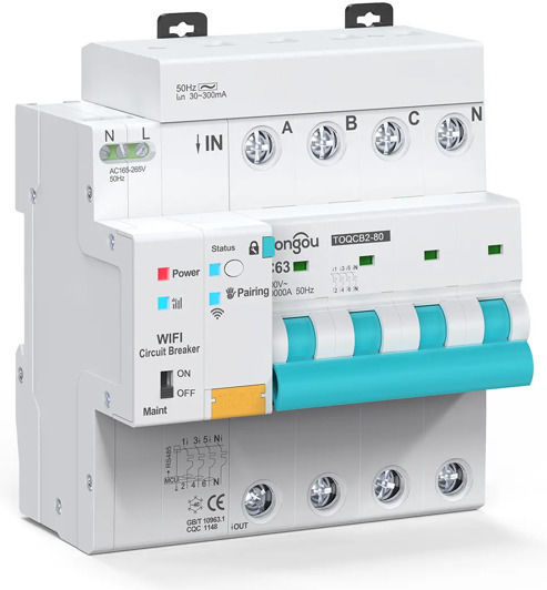 Tongou Phase Relays Earth Leakage 63A Four Pole