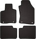 Rubber Car Mats Lancia Ypsilon Iii Hatchback 2011 Black Fitted