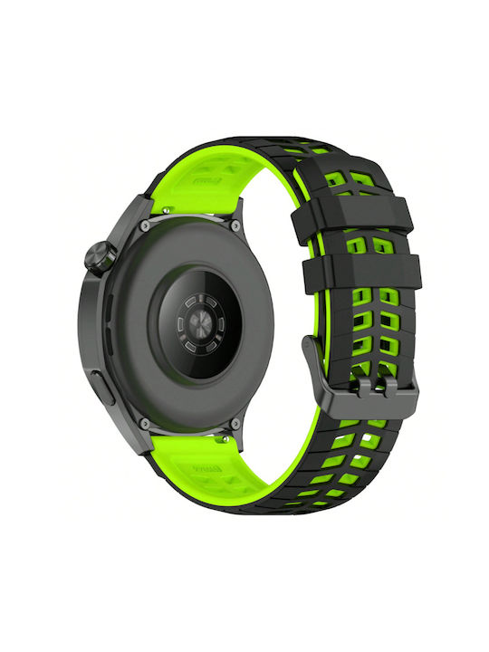 Λουράκι Σιλικόνης Rugged Grid Xiaomi Watch 5 47mm Black Lime