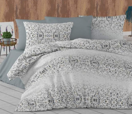 MayHome Set Quilt Single 160x240cm Polycotton Geometric