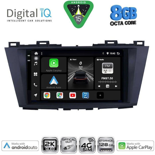 Digital IQ Car Audio System for Mazda 5 2011-2020 Bluetooth USB WiFi GPS Apple CarPlay Android Auto with 9" Touch Screen