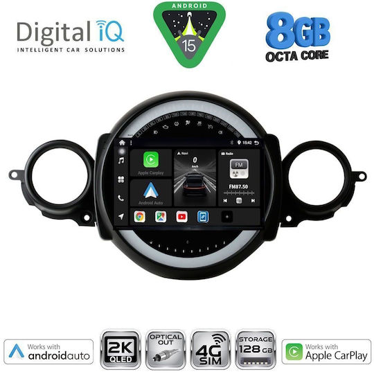 Digital IQ Ηχοσύστημα Αυτοκινήτου για Mini Cooper / Clubman 2011-2013 (Bluetooth/USB/WiFi/GPS/Apple-Carplay/Android-Auto) με Οθόνη Αφής 9"