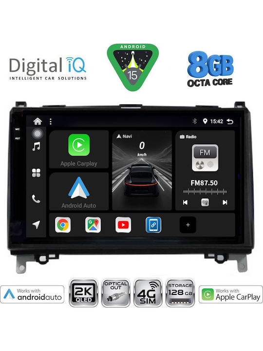 Digital IQ Car Audio System for Mercedes-Benz Sprinter / Vito 2007-2020 Bluetooth USB WiFi GPS Apple CarPlay Android Auto with 9" Touch Screen