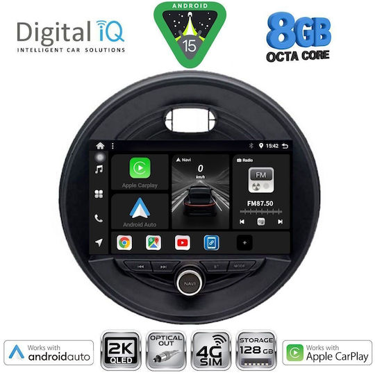 Digital IQ Car Audio System for Mini Cooper / Clubman / Roadster / Countryman 2014 (Bluetooth/USB/WiFi/GPS/Apple CarPlay/Android Auto) with 9" Touch Screen