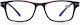 Square Reading Glasses Uv420 Blue Block 2.5