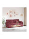 Doppelsitzer Sofa Rotes Wein 224x105x64cm
