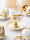 SteweHome Set Coffee Cups Made of White Porcelain 90ml 6 Pieces