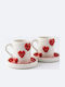 SteweHome SteweHome Set Keramische Kaffee Tassen Braun 80ml 4 Stück