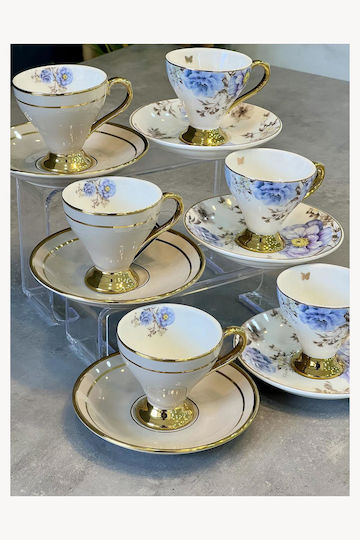 SteweHome SteweHome Kaffee Tasse aus Porzellan Blau 90ml