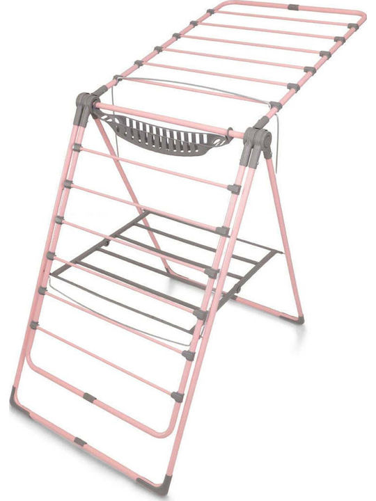 SteweHome Folding Floor Clothes Drying Rack from Metal