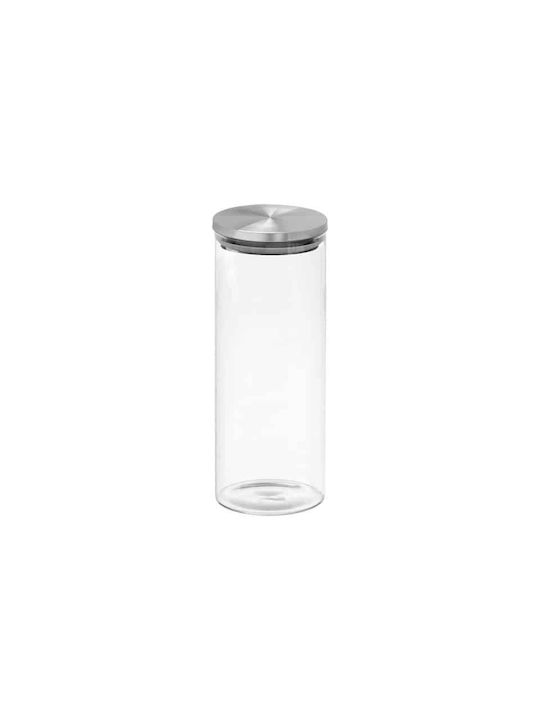 Arte Regal General Use Vase with Lid Glass Transparent