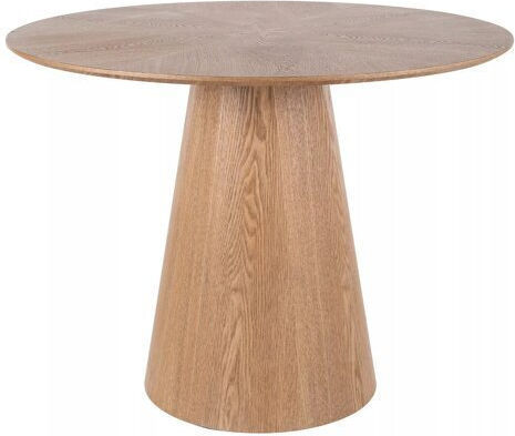 Detroit 733 Rund Esstisch Ausziehbar Holz Natur Holzfurnier 77x77cm