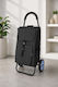 Stoff Einkaufswagen Klappbar Schwarzes 100x40x30cm