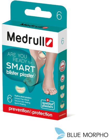 Medrull Hydrocolloid Blister Plasters 6 X 41x62mm Medium