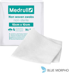 Medrull Non Sterile Non Woven 4 Straturi 100 Bucăți 10cm x 10cm Medrull Non Sterile Non Woven 4 Straturi 100 Bucăți 10cm x 10cm