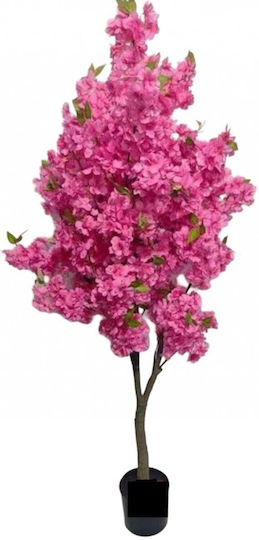 Künstliche Dekorative Topfpflanze Kirsche 235cm Rosa Blühender Baum Dekoration Für Zuhause Büro Oder Event Hochwertig