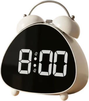 Ceas de Masă Digital cu Ceas Deșteptător Alb RL16260
