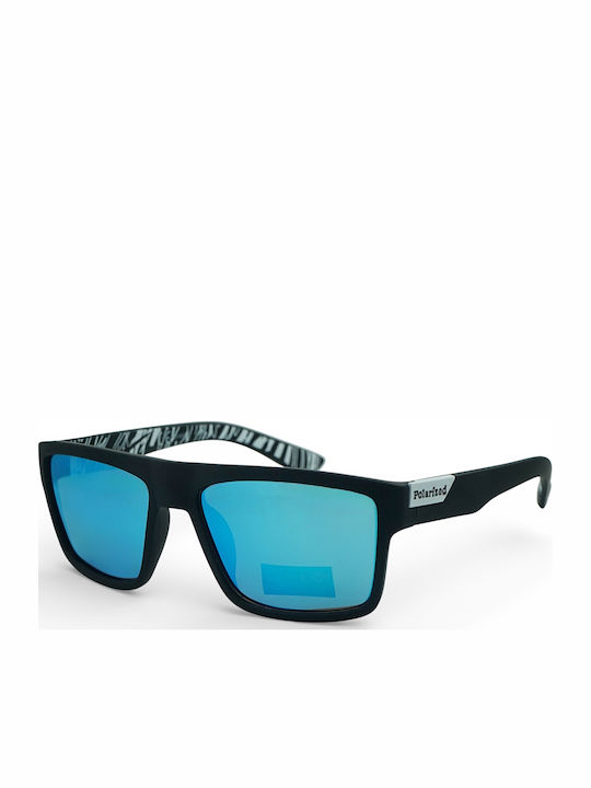 Optosquad Square Kids Sunglasses with Polarized Mirror Lens Black