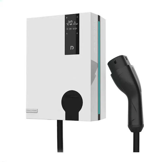 Raedian Wall Mounted Three-Phase Charging Station 22kW with Built-in Type 2 Cable