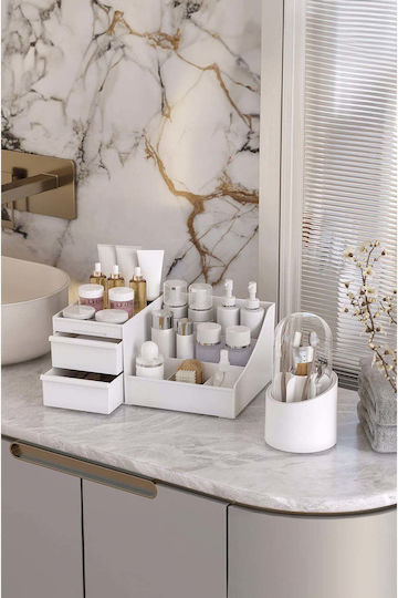 Stewehome Organizator Set Cosmetice Pensule Machiaj XL Plastic Turcoaz