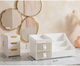 SteweHome Cosmetics Organizer with 3 Drawers White 2 Pieces