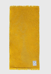 Funky Buddha Cotton Pink Beach Towel with Fring...