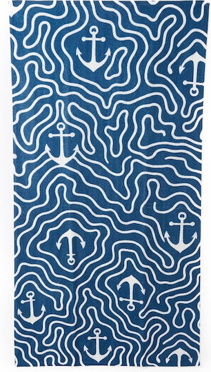 Miami Beach Blue Beach Towel 155x75cm