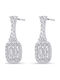 Ortaxidis Dangle Earrings in 14K White Gold with Stones